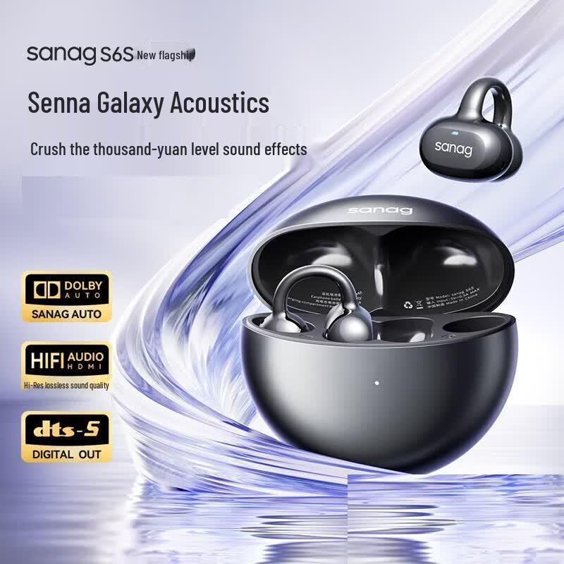 SANAG S6S Pro Ear-Clip Wireless Bluetooth Headset