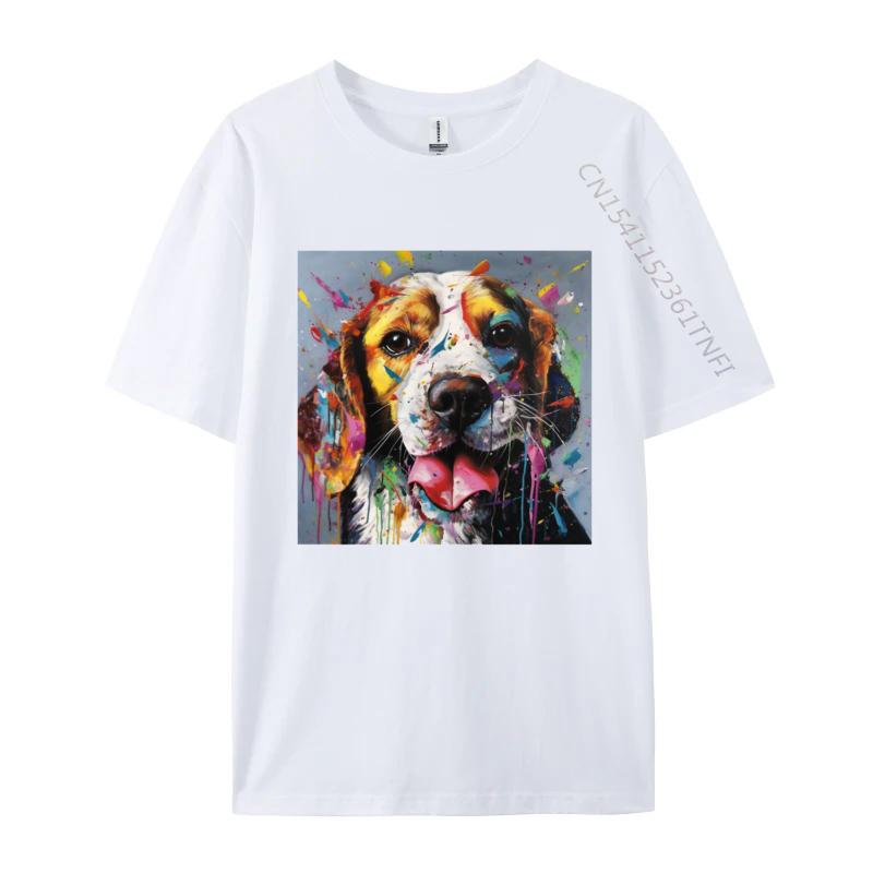 Beagle Curves TShirt Funny Beagle Dog Tshirts Custom Tops T Shirt 2024 Newest Black Clothing Shirt Men S