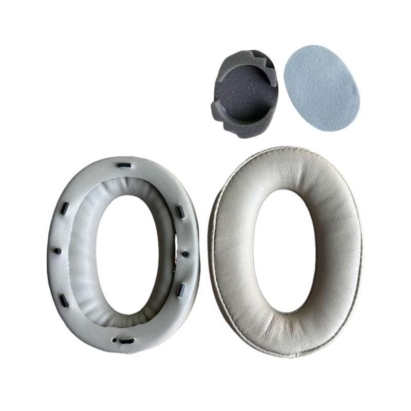 1 Pair Soft Sponge Replacement Ear Pad for MDR-1000X Bluetooth-compatible Wireless Headphones Ear Pad Headset Accessorie