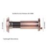 Heavy Duty Front Door Peephole with Anti-peeping Back Cover for Home Office