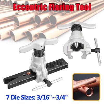 7Die 3/16-3/4 37C Eccentric Flaring Tools Set Copper Tube Pipe Refrigeration