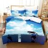 3D Print Anime After The Rain Bedding Set 3D Printed Suitable for Bedroom Duvet Cover Set With Pillowcases Kids Home Textile