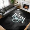 Nirvana Print Crystal Velvet Plush Rug Wear?Resistant Anti?Slip Floor Mat For Indoor Household Decoration