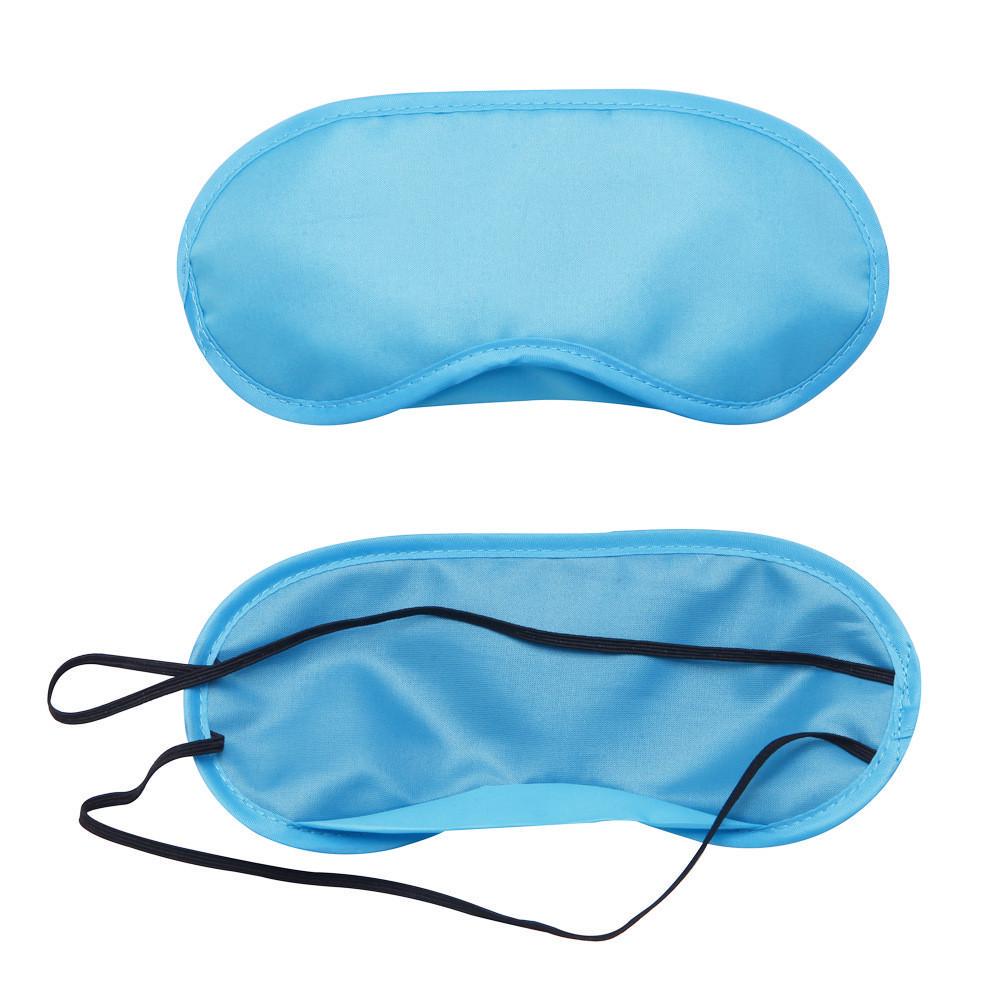 Benda per occhi da donna semplice e alla moda, maschera per gli occhi per il sonno in pura seta, copertura ombreggiante imbottita, aiuto per il relax da viaggio