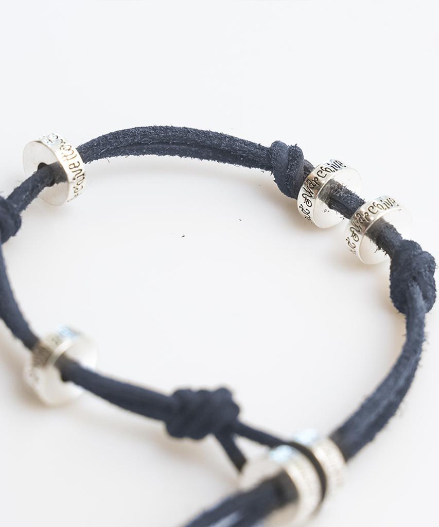 Towtow Archive Monda Leather Bracelet Navy