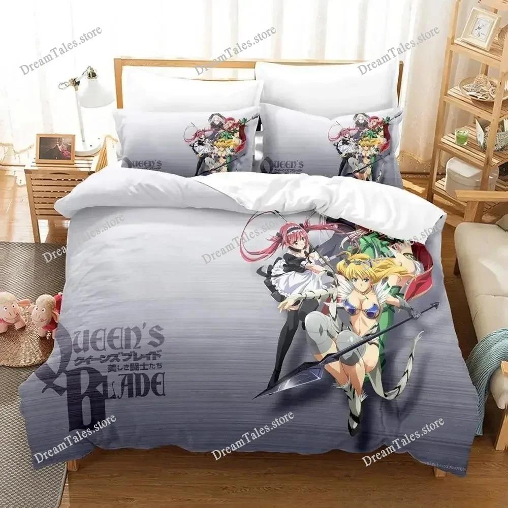Queen Blade Bedding Set Japan Anime Cartoon Duvet Cover Set Comforter Bedspread Linen Twin Single Size Printed Home Textile