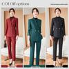 Women's Burgundy Two-Piece Business Suit