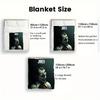 Dark Joker Theme Fleece Blanket Soft Warm Durable Blanket for Living Room Bedroom Sofa Stylish Home Decor for Movie Fans