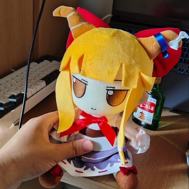20cm Touhou Project Plush Doll Toy Fumo Ibuki Suika Yuyuko Moriya Suwako Cirno Marisa Reimu Koishi Alice Smoke Fan Birthday Gift