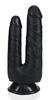 Double Trouble Double Dildo 15 X 4.5cm Black - Real Rock - Double Dildos