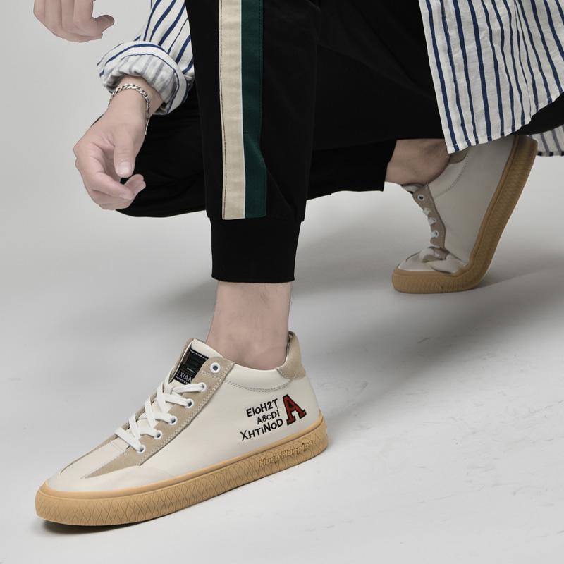 Fashion Male Boots for Men Sneakers 2024 Low Top Men Casual Shoes Fashion Skate Shoes Men High Quality Men's All-match Motorcycle Boots