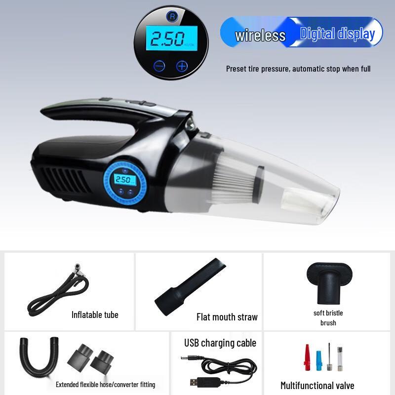 

Baiduoyang 4-in-1 Wireless Car Vacuum Cleaner with Digital Display