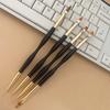 4Pcs Dual-Ended Nail Brush Acrylic Nail Art Brushes Professional Gel Nail Polish Liner Flower Painting Drawing Manicure Tools