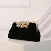 Modische Damen-Handtasche Diamant-Design Zarte Abendtaschen Dinner Jubiläum Hochzeitsfeier Clutch-Taschen mit langer Kette