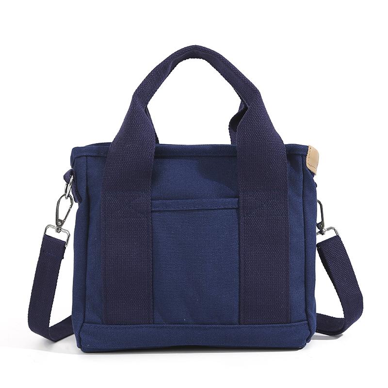 Canvas Multi-compartment Handbag Women's Shoulder Crossbody Bag