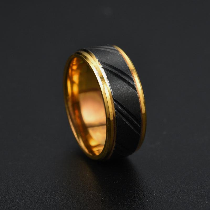 1Pc Stylish, Stylish, Simple and Versatile Titanium Steel Ring, The Perfect Accessory for Both Men and Women