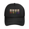 Bassoon Reeds (Rainbow) Mesh Baseball Caps Snapback Fashion Baseball Hats Breathable Casual Casquette Outdoor Unisex