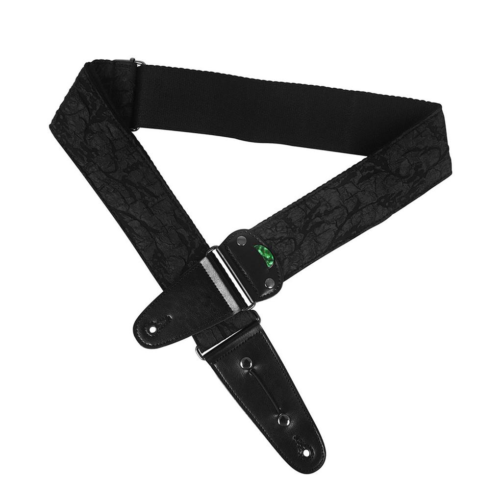 Universals Guitar Strap with Pick Pocket Adjustable Cotton Guitar Shoulder Strap Belt for Acoustics Electric Bass Guitar