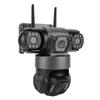 Triple Lens Solar Wireless Security Camera for V380 PRO 3240x1920 2MP AI Motion Detection 2 Way Talk IP66 8000mAh Battery PTZ WiFi Security Camera