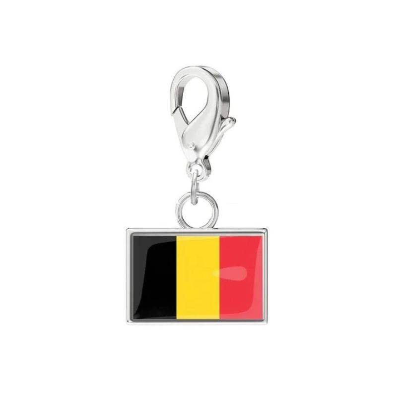 DIY Malý Národní Vlajka Země Přívěsky Náramek Pro Ženy Muže Personalizované Nerezová Ocel Fotbalový Pohár Šperky Dárek