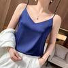 Tank Top Satin Silk Halter Crop Tops Women Summer Camis Backless Camisole Fashion Casual Tube Lady Sleeveless