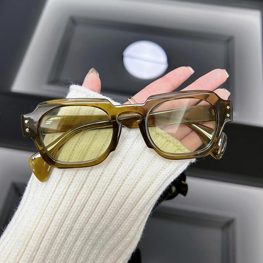 Designer Brand Square Sunglasses Women Men Geometric Full Frame Sun Glasses Female Mirror Colors Stylish Fashion