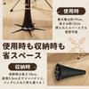 ideamall Clarinet Stand, Foldable, Compact, Anti-Tip, 5-Leg (Black)