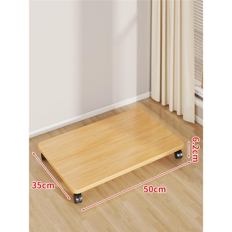 Multi-Purpose Movable Storage Tray with Casters: Floor Stand, Shelf, Bracket, and Container