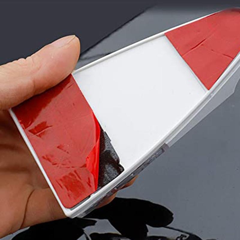 A16P-Creative Wind Power LED Light Atmosphere Light Shark Fin Antenna Warning Flash Lamp Car-Styling Exterior Accessories
