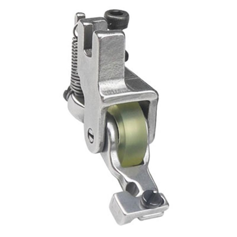 Adjustable Invisible Zippers Presser Foot with Roller Wheel Heavy Duty Steel Presser Feet For Flatbed Sewing Machine