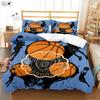Kul Basketball 3D-trykt Dynetrekk Barnesoverom Sengetøy Sett Dynetrekk Putetrekk Tredelt Sett Dyne