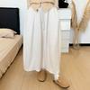 White Glutinous Rice Skirt Women's New Autumn High Waist Word Skirt Pendant Feeling Small Pumpkin Dress
