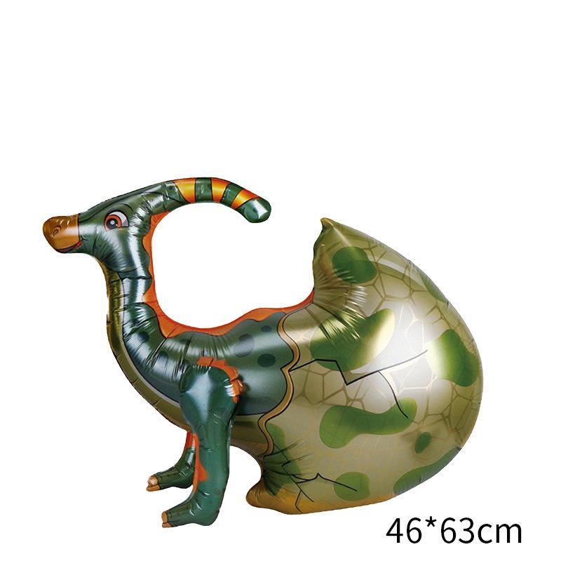 Simulation 4D Dinosaur Aluminum Film Balloon Splicing Assembly Toy Balloon Jurassic World Theme Decoration