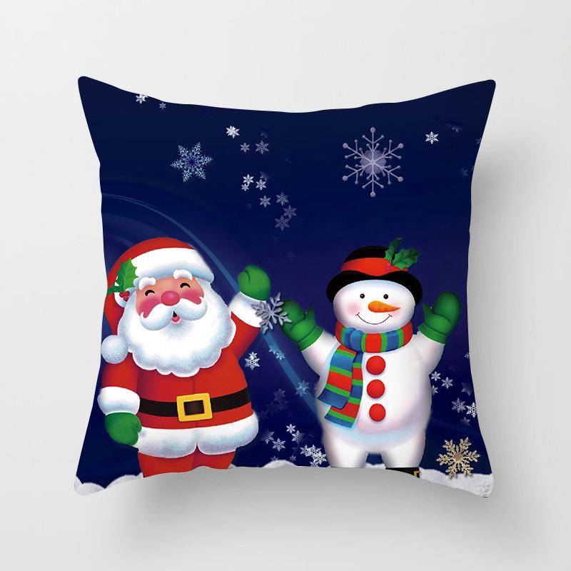 Festliche Weihnachtskissen Nordische Weihnachtsbäume Druck Kissenbezug Nachttisch Zuhause Rückenabdeckung