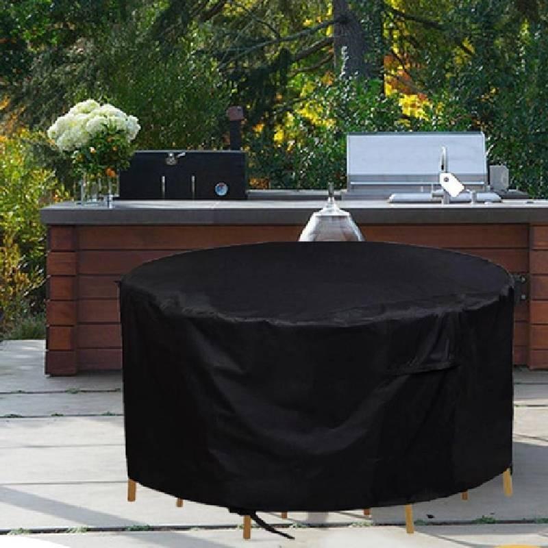 Patio Waterproof Round Garden Furniture Cover Outdoor Table Chair Protector Dust