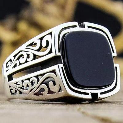Mystery Totem Pattern Men'S Atmospheric Ring Ring