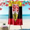 Stuttgart Heart Print Beach Towel, Large Soft Quick Dry Towel for Beach Camping Swimming