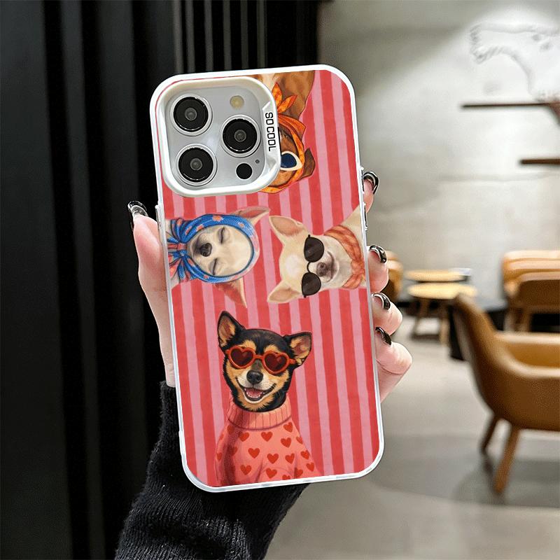Chihuahua Puppy Teacup Dog Soft Phone Case for iPhone 15 16 17 Pro Max 17Air 16E 14 Plus 13 12 Mini Shockproof Cover Back Shell