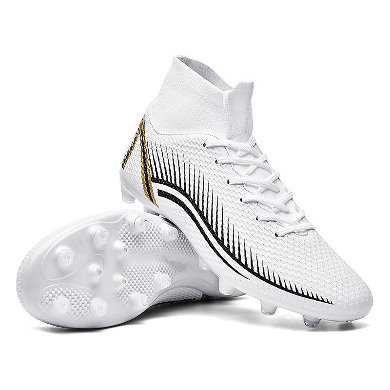Sneakers Men's High Top Spikes Competition 47 Artificial Grass Large Size Foot Length Students Broken Nails Soccer Shoes Teens