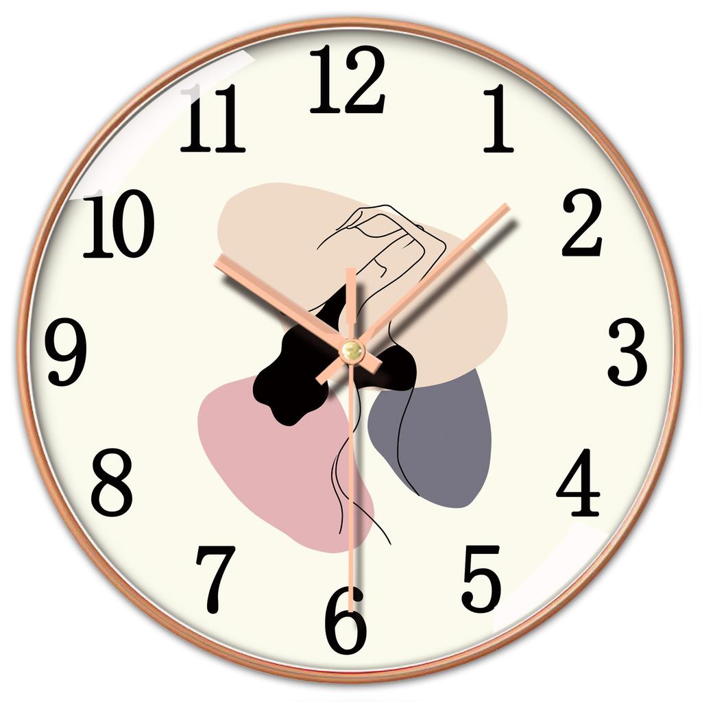 10 Zoll 25 Zentimeter Minimalistische Heim Stille Modeuhr Kreative Schlafzimmerdekoration Personalisierte Leichte Luxus Wanduhr
