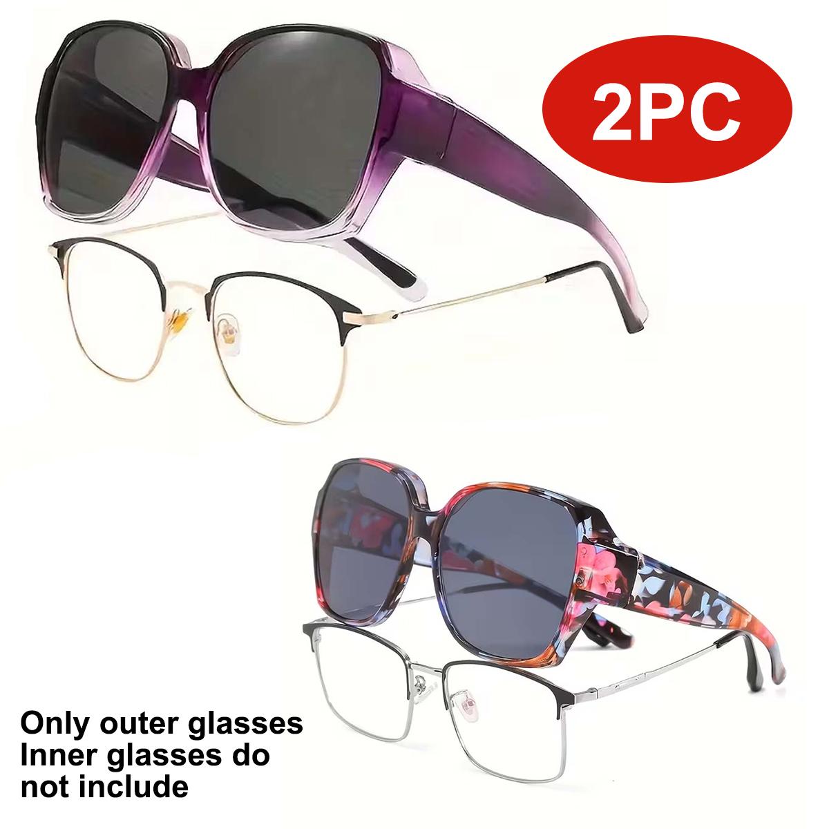 

Fit Over Sunglasses-for Driving Men, T01 Stylish Square Fashionable Prescription Sunglasses UV400 Protection