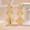 Fashion Exaggerated Geometric Diamond Earrings For Women