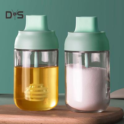 250 ml feuchtigkeitsbeständiges Glas versiegeltes Honig-Gewürz-Gewürz-Küchenflaschenglas
