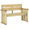 Garden Bench 121 cm Impregnated Pine Wood