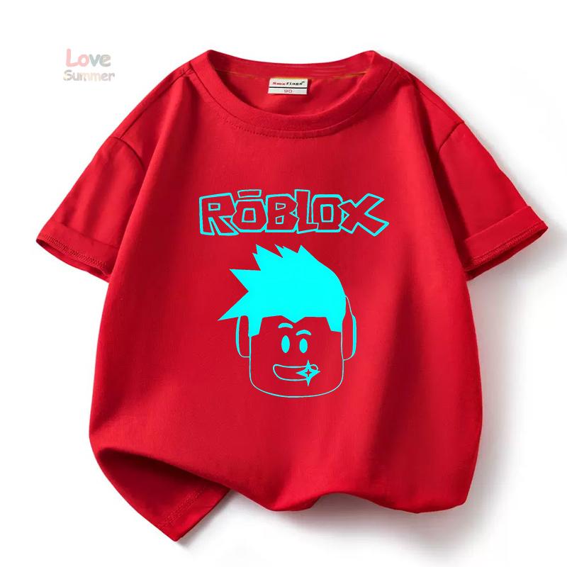 2026 Robloxing kid Tričko Kluci Hra Sportovní Bavlněné Tričko Dítě Kreslený Krátký rukáv Horní díl Ležérní Street Harajuku Oblečení