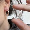 Xiaomi 925 Sterling Silver Earrings For Women Trendy Simple Open Round Earring Jewelry Prevent Allergy Party Christmas Accessories