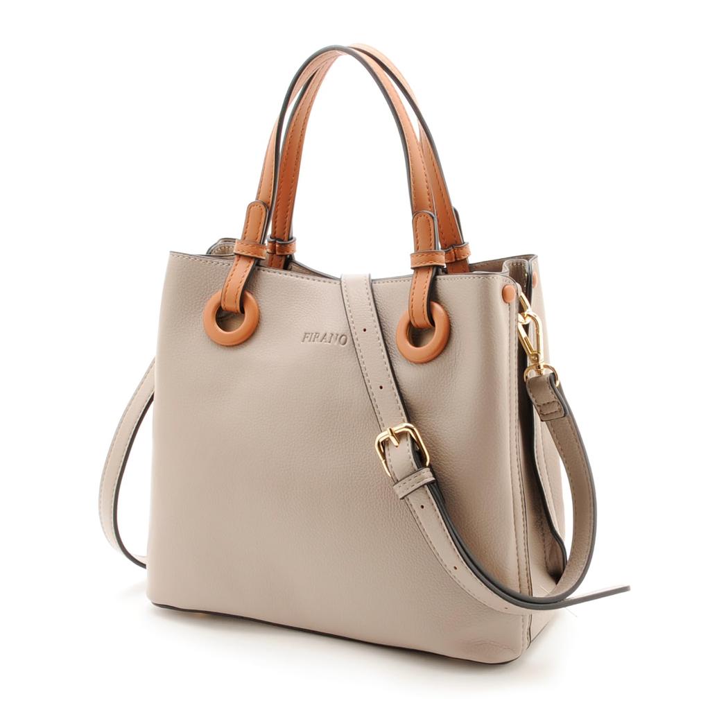 FIRANO 3-Part Casual Chic 2-Way Handbag for Women, 402290, Taupe