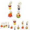 Pizza Tower Keychain Durable Plastic Pepper Pizza And Chef Pendant