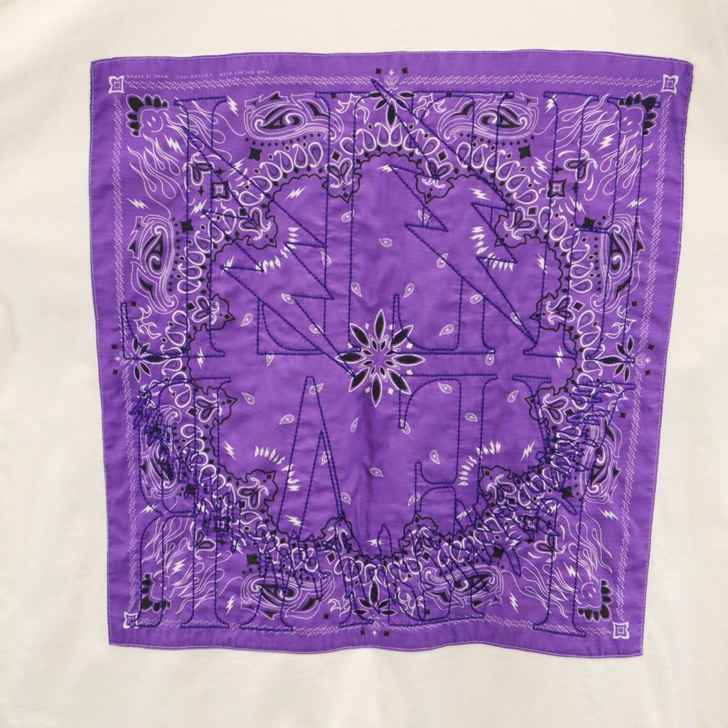 TAIN DOUBLEPUSH Back Bandana Long Sleeve T-shirt L White Ron T Men's Used