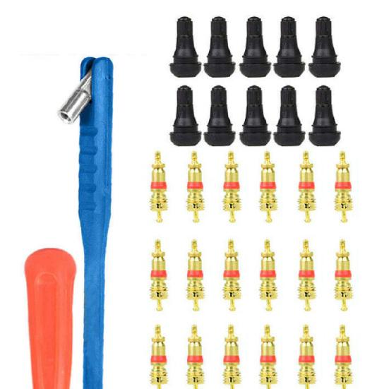 43Pcs/Set Tire Installer Durable Wide Use Compact Car Tyre Valve Repair Tool Kit for Car